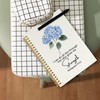 CUANFDDSF Christian Floral Notebook, Blue Hydrangea Floral Bible Verse Scripture