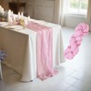 LIKHOPER Cheese Cloth Table Runner, 1 Pack 90 x 400CM