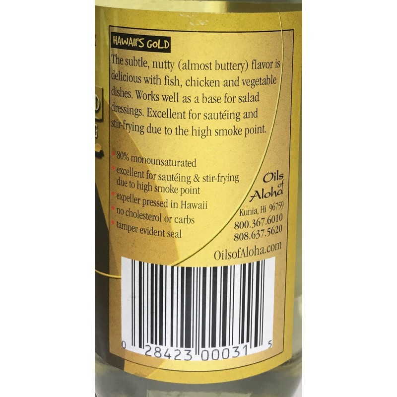 OILS OF ALOHA Oils Of Aloha Macdamia Nut Oil, 12.7