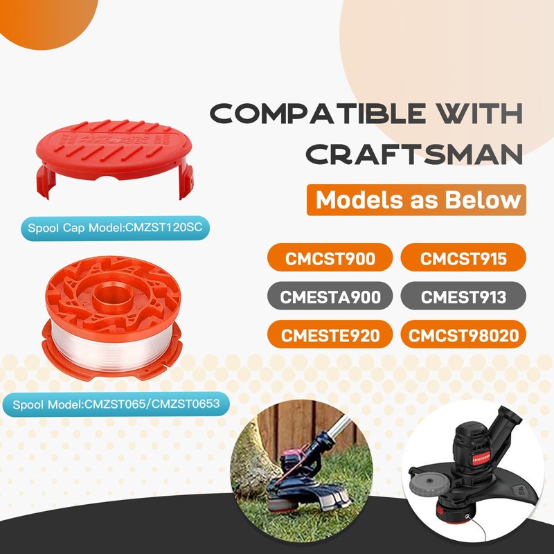 CMZST0653 CMZST065 Spool Compatible with Craftsman CMCST900 CMESTA900 CMEST913 CMESTE920