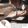 sourcing map Leather Strips 20mm Wide 5m Long Metallic Leather