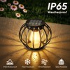 NESSTU Solar Lanterns Lights Waterproof: 4 Pack Metal Hanging Outdoor