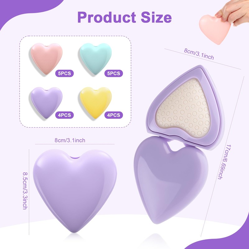 Heart Shape Mini Hair Brush Gifts Bulk for Women Party