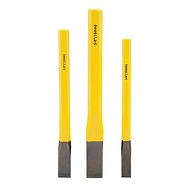 Cold Chisels SENRISE 3PCS 3/8" 1/2" 5/8" Chisel Set Flat Bolster Chisel for Woodwork Metalwork Tasks