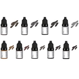 New 5ml Permanent Makeup Pigment Ink Eyebrow Lip Microblading Tattoo Ink Cosmetic Natural Microblading Color Pigment for Tattoo Machine (Black)