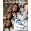 Digital Camera 4K 64GB, Wevoor 64MP Autofocus Camera with 2.8