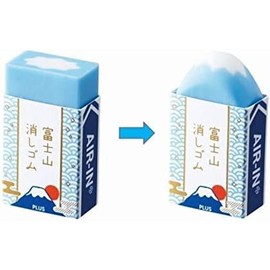 Plus Eraser Airin Mt. Fuji Erasers, Blue Assorted