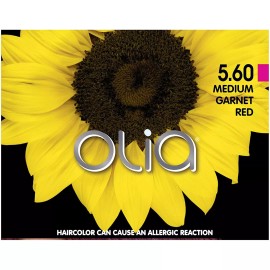 Garnier Olia Hair Color, 5.60 Medium Garnet Red, Ammonia Free Red Hair Dye