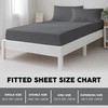 Deep Fitted Sheet King Size Cotton, Charcoal - 300 Thread