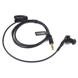 Income Earphones, 1.4 inches (3.5 mm), Single Earphones, For Walkie Talkies, Radio Compatible with Motorola, ICOM, Alinco, Set of 2
