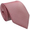 Retreez Check Textured Woven Microfiber Men's Tie Necktie - Red