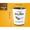 Bird Lover Shot Glass 1.5oz - Early Jay Blue go