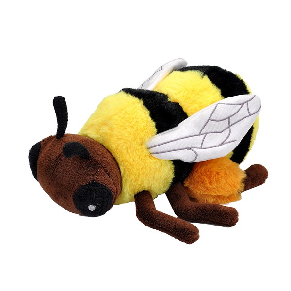 Wild Republic Ecokins Mini, Bee, Stuffed Animal, 8 inches, Gift for Kids, Plush Toy, Made from Spun Recycled Water Bottles, Eco Friendly, Child’s Room Decor