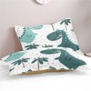 Morbuy Copripiumino per bambini, set da letto singolo blu Dinosaur