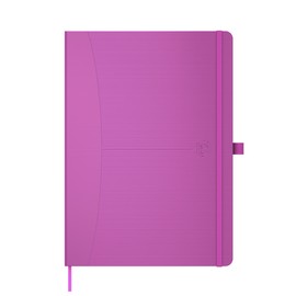 Oxford Signature A5 Hardback Cover Casebound Journal Notebook Ruled 160 Pages, Dark Pink, Scribzee Compatible