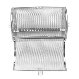 Grill Basket for Mini Oven Roasting Basket Stainless Steel 360 Degree Rotation Movable Door for Nuts and Dried Fruits