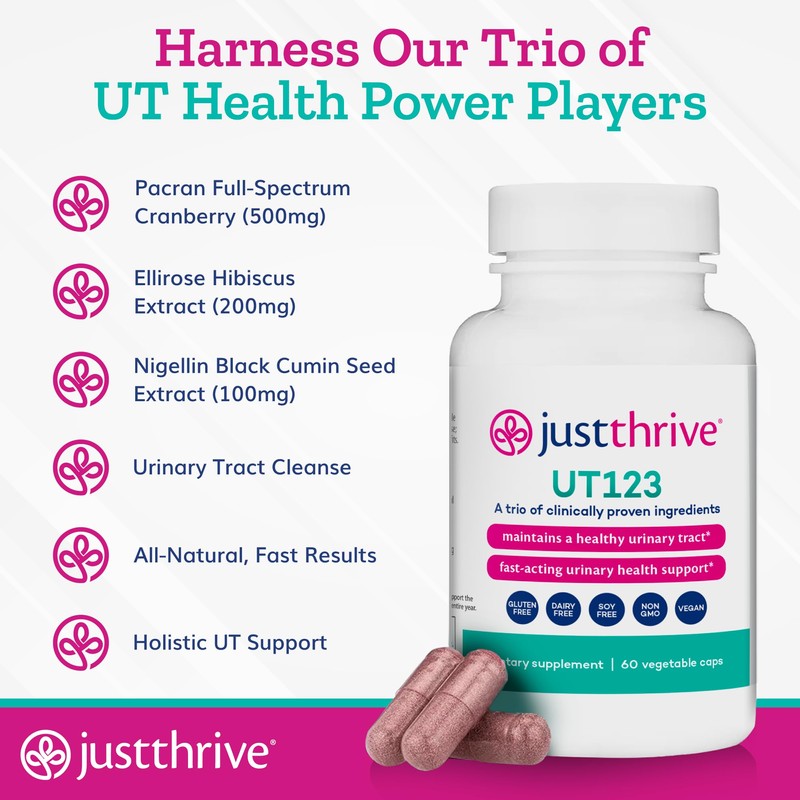 Just Thrive UT123 - Supports Urinary Tract Health for Women