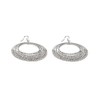 Vestopazzo Silver Plated Multi Circle Earrings with Micro Nuggets Handmade
