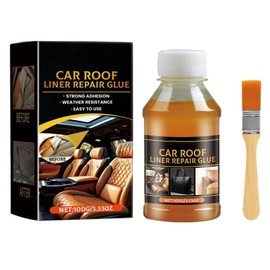 100 ML Headliner Repair Glue - Quick Repair, Strong Adhesive, Easy to Use - Multifunctional for Car Roof Fabric, Headliner & Inside Roof Cloth (1PCS)