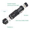 2 Pack Red Light Torch, WESLITE Mini Red Flashlight Zoomable