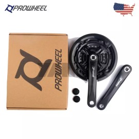 For Shimano Prowheel Triple Cranksets Chainring MTB 3*6/7/8 Speed 24-34-42T 28-38-48T  - 24-34-42T