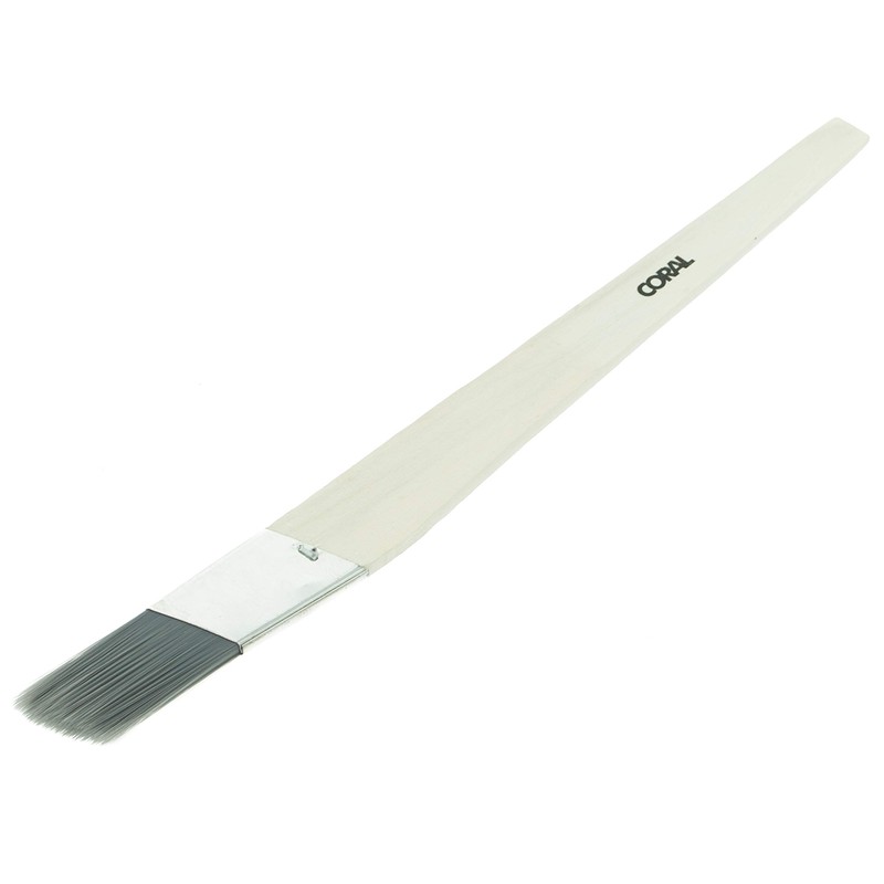 Coral 33474 Precision Angled Lining Fitch Paint Brush with Platinum