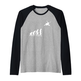 Evolution Freestyle Freeride Ski Raglan Baseball Tee