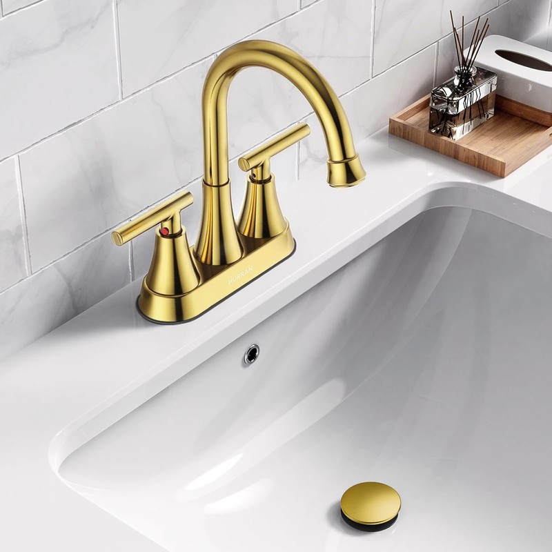 Bathroom Sink Drain with Overflow with Hair Catcher Anti-Clog Sink