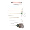 Earwax Remover Massage Set 8 Feather Stick Relieve Fatigue Professional