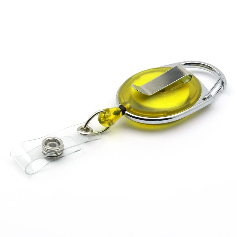 Yellow YoYo Retractable Reel Holder - by Lanyards Tomorrow Extending