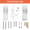 Privacy Pocket Door Lock Hardware, Rectangular Pocket Door Lock and