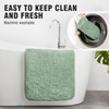 TECHMILLY Super Soft Shaggy Bathroom Rugs, Absorbent Thick Non Slip