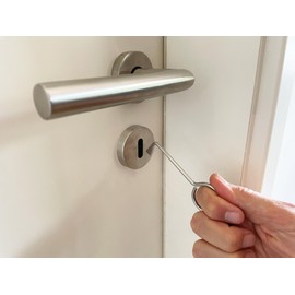 2 Lock Picks for Deadlock Room Doors Lock Hook Key Deadlock Set Two Piece Lock Pick Door Lock Opener Door Opening Tool Colourful Beard