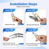 lizenoz 2PCS Silver Fixed Blade Roofing Knife Utility Knife with