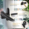 Bwintech 1 Pcs Offset Black UPVC Aluminium Window Handle,Right Hand,