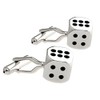1 Pair of Men's Cufflinks Wedding Cufflink Stainless Steel Silver
