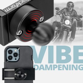 Tackform Enduro 20MAXX Vibe Phone Holder - Vibration Dampening - Spring Tension Optimized for Motorcycle and SXS Harsh Off Road Terrain | 20mm Aluminum Ball