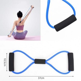 Stretching, Figure-eight tubing band, Home workout, Strength band, Tubing band, Rubber band, Exercise band / 스트레칭 8자 튜빙밴드 홈트 근력밴드 튜빙밴드 고무밴드 운동밴드
