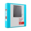 Staples 2-inch 3-Ring View Binder, D-Ring, Teal (ST55426)