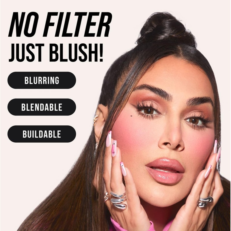 Huda Rubor Líquido Con Filtro Blush - Sorbete De Melocotón
