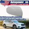Soillar Rearview Mirror Cover Cap White Passenger Side RH Fits