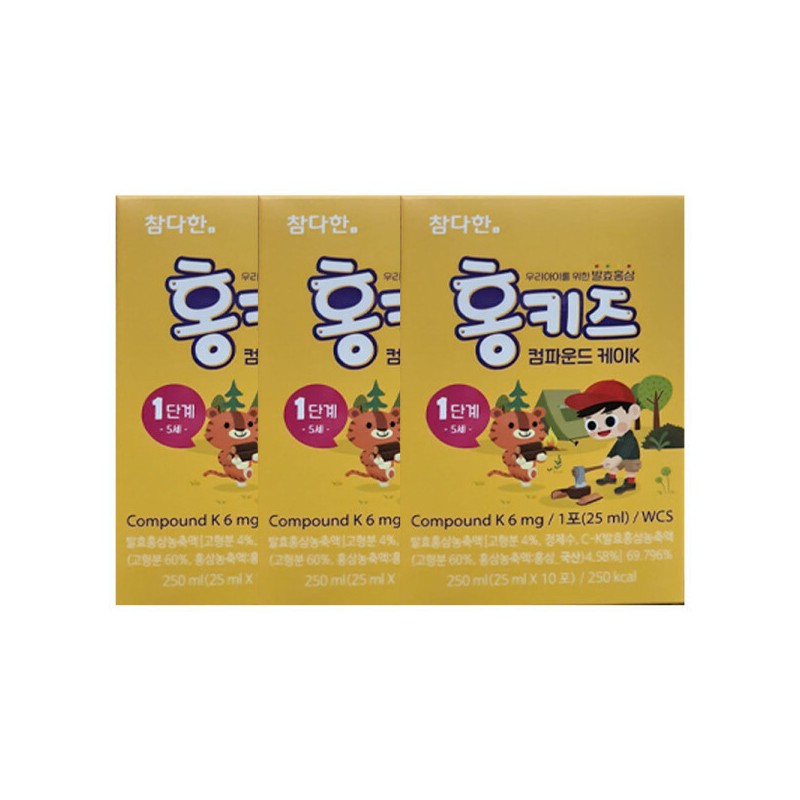 Chamda Han Hong Sam 참다한 홍키즈 1단계 25ml x 30포