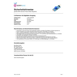 BerryBase Digital Output Light Sensor