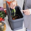 Dullrout 5L Modern Kitchen Compost Bin - Odour-Proof Indoor Kitchen