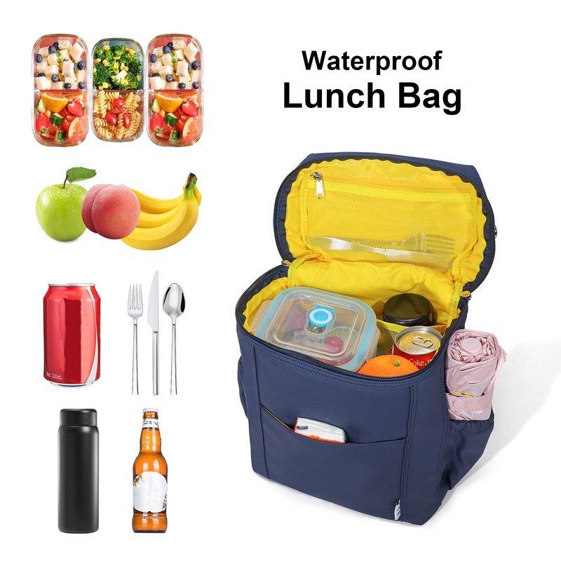 NOL Natural Organic Lifestyle Insulated Lunch Bags for Women Cooler