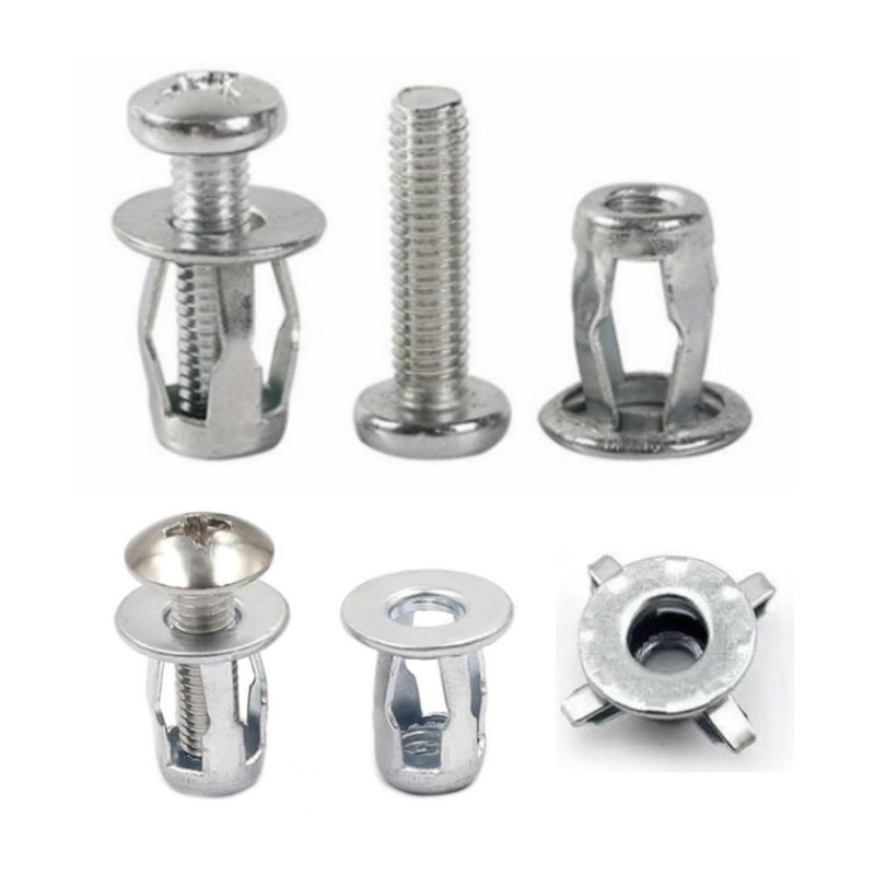 GYWHOOFT Rivet Nuts (M4x20) Fixing Screws Expansion Nuts Petal Nuts