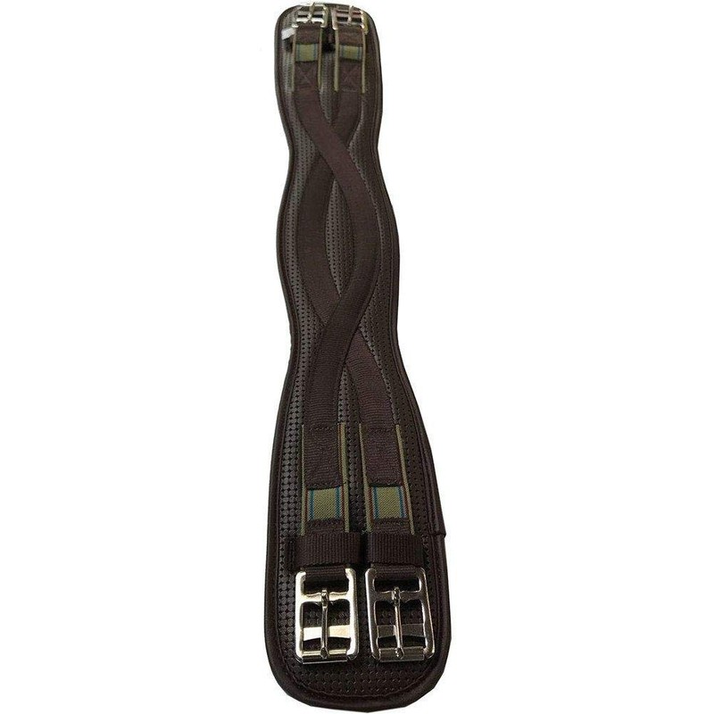 Kincade Anti-Chaffe Shaped Elastic Dressage Girth - Black: 18