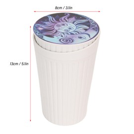 Smokeless Smoking Stand Cylinder Cup Holder, Detachable Car Ashtray Fire Resistant Plastic Smokeless Ash Tray Portable Ashtray for Mini Car Trash Can