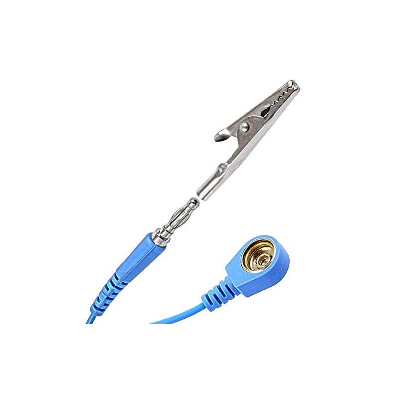 Minadax Anti-Static Grounding Band ESD Wrist Cuff Strap Adjustable with