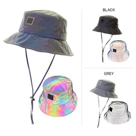 Beanie Trendify Waterproof Reflective Bucket Hat for Women - Colour: GREY